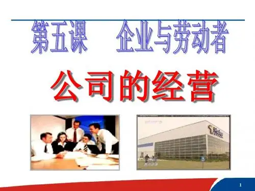 5.1公司的经营