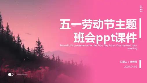 劳动节主题班会ppt课件