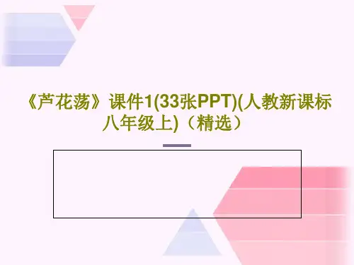 《芦花荡》课件1(33张PPT)(人教新课标八年级上)(精选)PPT共35页