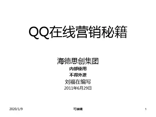 网络营销演示文稿PPT课件
