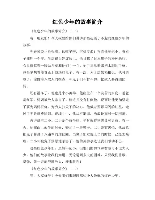 红色少年的故事简介