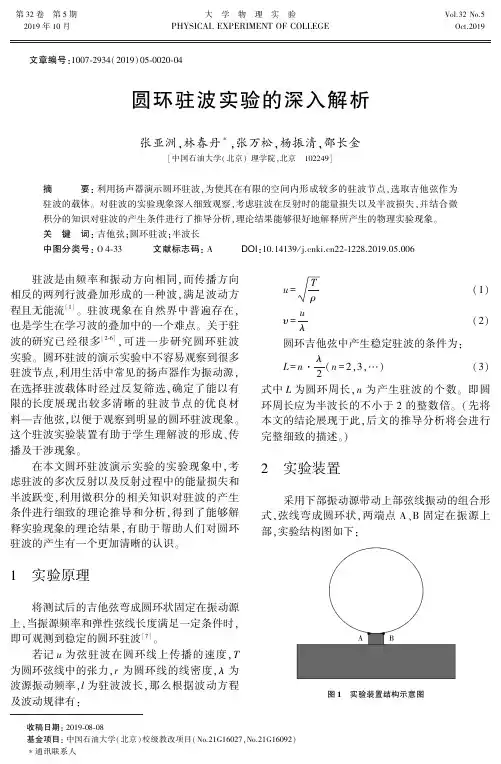 圆环驻波实验的深入解析