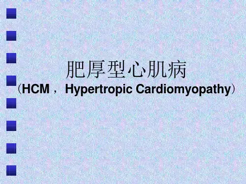 肥厚型心肌病课件