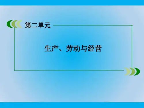 人教版高中政治必修一第6课 第1框PPT教学课件