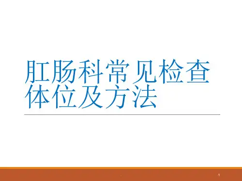 肛肠科常见检查医学幻灯片ppt演示课件
