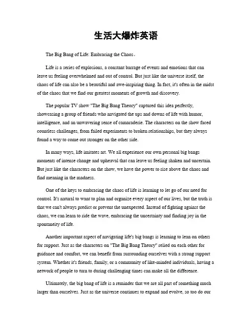 生活大爆炸英语