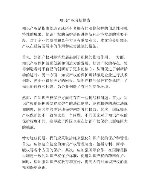 知识产权分析报告