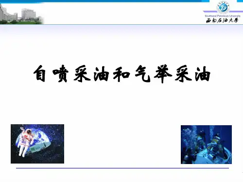 采油机械课件—自喷采油和气举采油