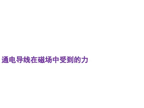 通电导线在磁场中受到的力课件