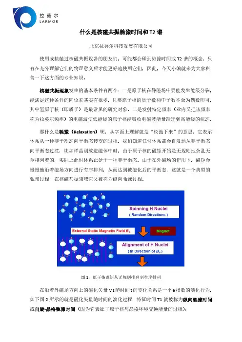 核磁共振驰豫时间及T2谱