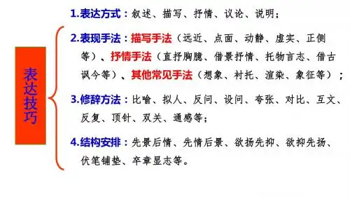 高考诗歌鉴赏精讲 修辞手法