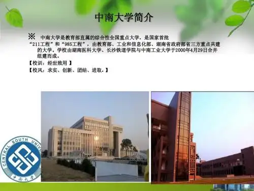 中南简介ppt