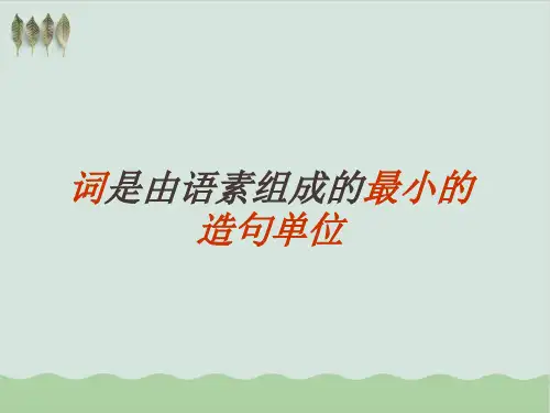 中考语文语法基础知识PPT教学课件(推荐)