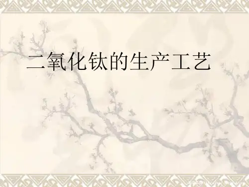 二氧化钛生产工艺简介