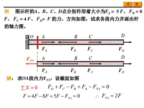 第2-3章 杆件的内力和内力图及应力变形