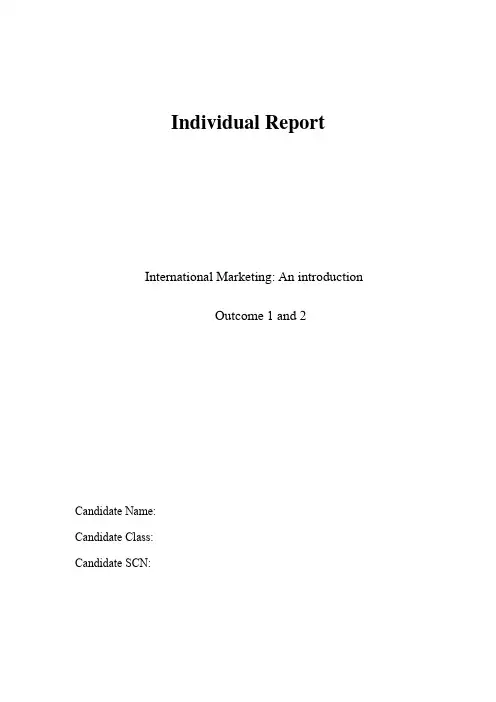 【实用资料】HND国际营销导论.doc