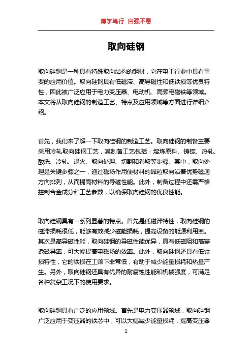 取向硅钢_精品文档