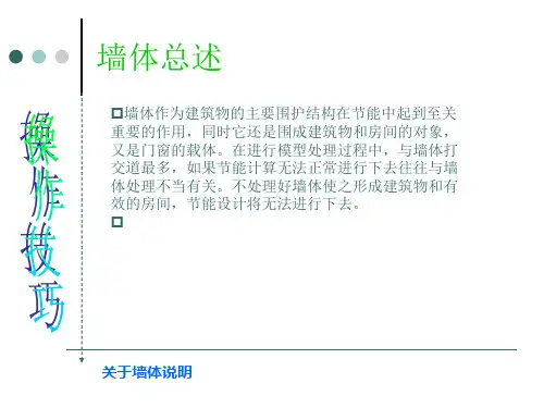 斯维尔节能操作技巧03-墙体有关说明