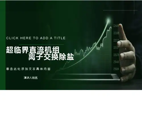 超临界直流机组离子交换除盐