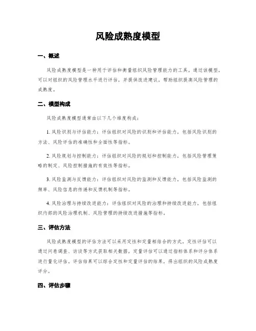 风险成熟度模型