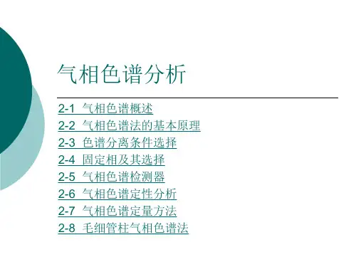 气相色谱分析