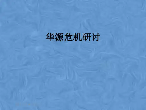 华源危机研讨