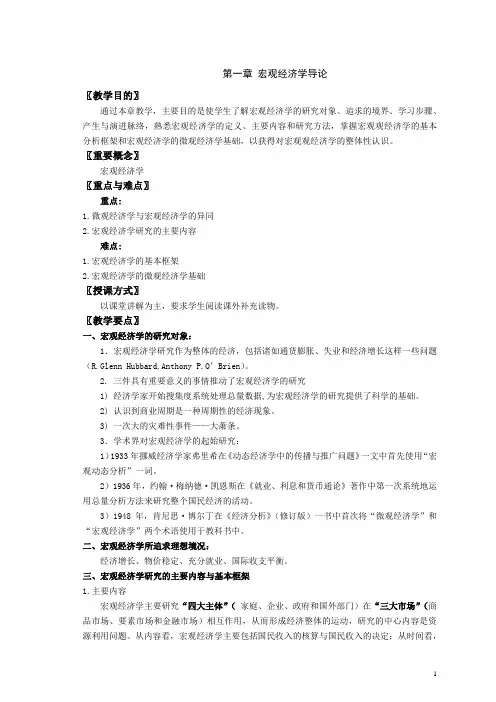 宏观经济学导论