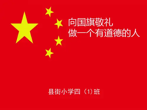 向国旗敬礼课件