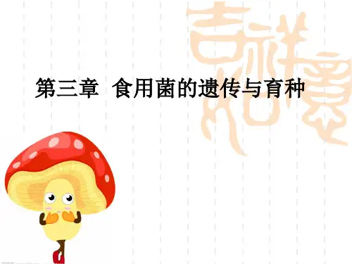 第三章-食用菌的遗传与育种