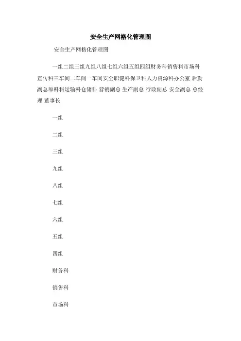 安全生产网格化管理图