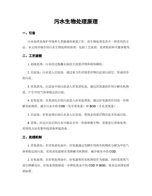 污水生物处理原理