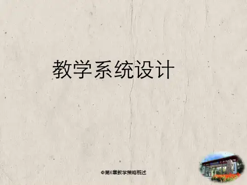 第6章教学策略概述