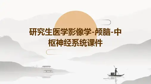 研究生医学影像学-颅脑-中枢神经系统课件