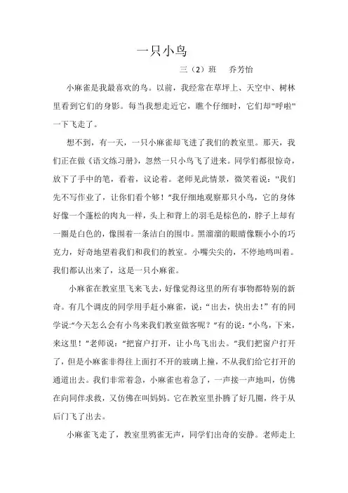 一只小鸟