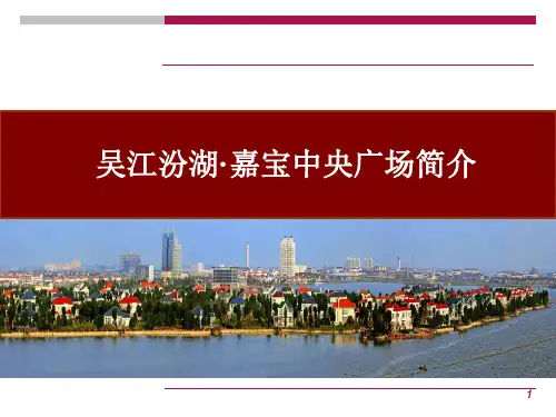 吴江汾湖项目简介