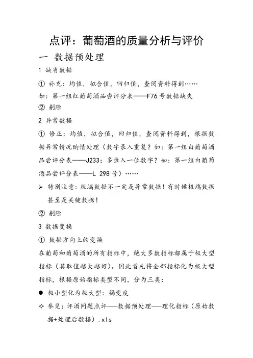2012A葡萄酒问题点评