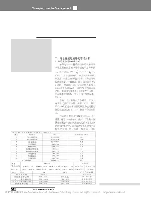 马士基航运集装箱经营战略研究