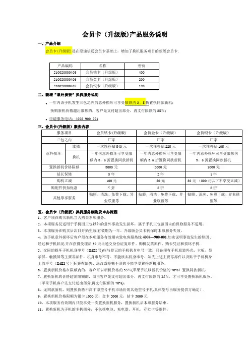 迪信通会员卡(升级版)资料