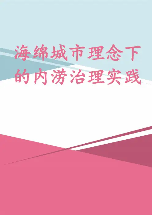 海绵城市理念下的内涝治理实践