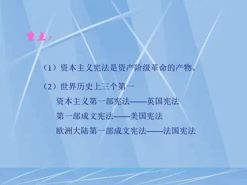 宪法的产生和发展