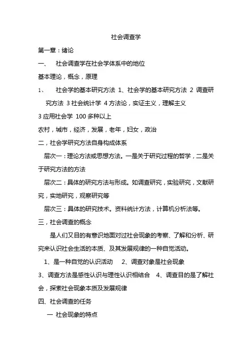 社会调查学