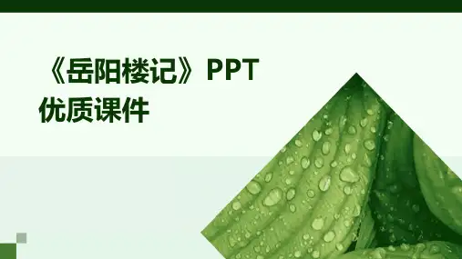 《岳阳楼记》PPT优质课件