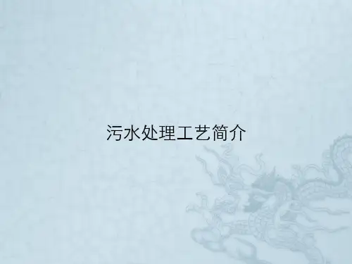 污水处理工艺简介