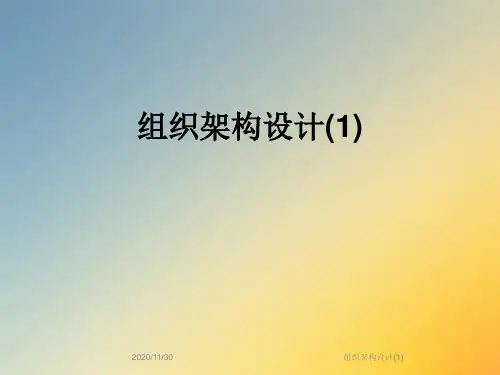 组织架构设计(1)