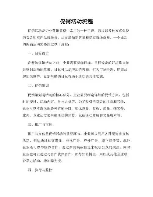 促销活动流程