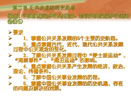 第二章公共关系的历史沿革