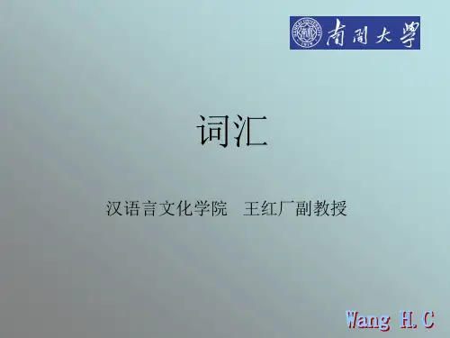 汉语言文学-词汇+句法(南开)