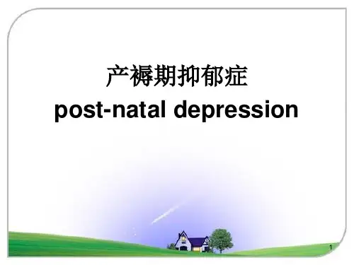 产褥期抑郁症ppt演示课件