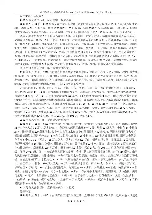 近年来重大台风有-B