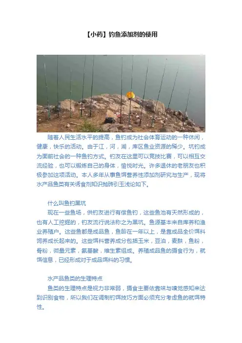 【小药】钓鱼添加剂的使用